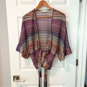 Trina Turk Multicolor Zigzag Cardigan
